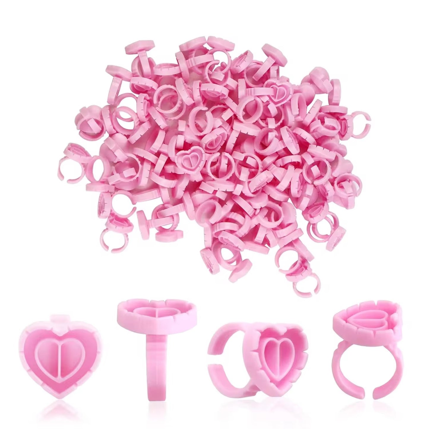 Glue Ring For Eyelash Extension, 100 Pcs Per Pack