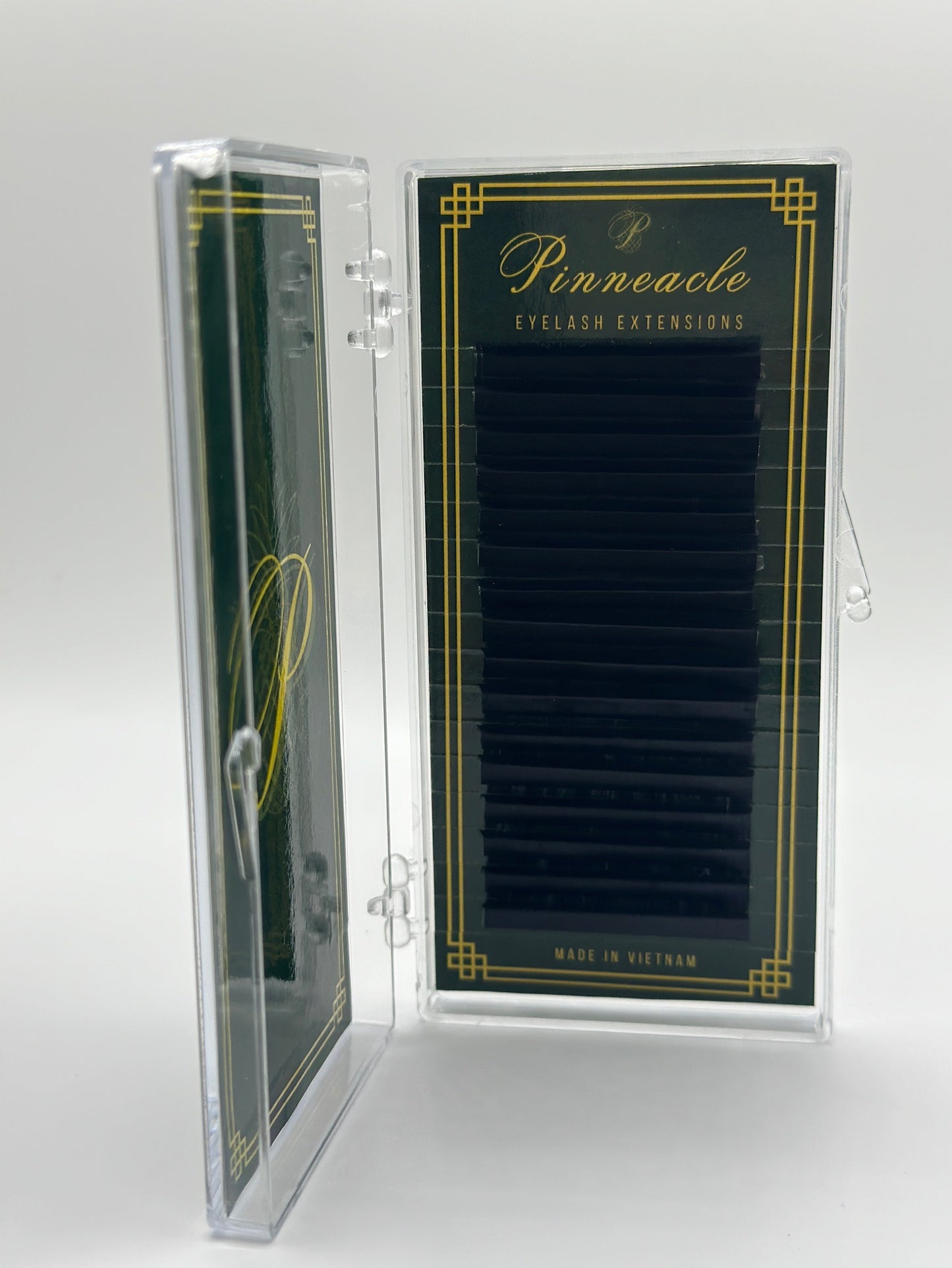 Pack Of 3 - Matte Black Classic Tray C, CC, D, B, M, L, L+, LC, LD - Pinneacle Lash - Lash Supply For Professional Eyelash Extension