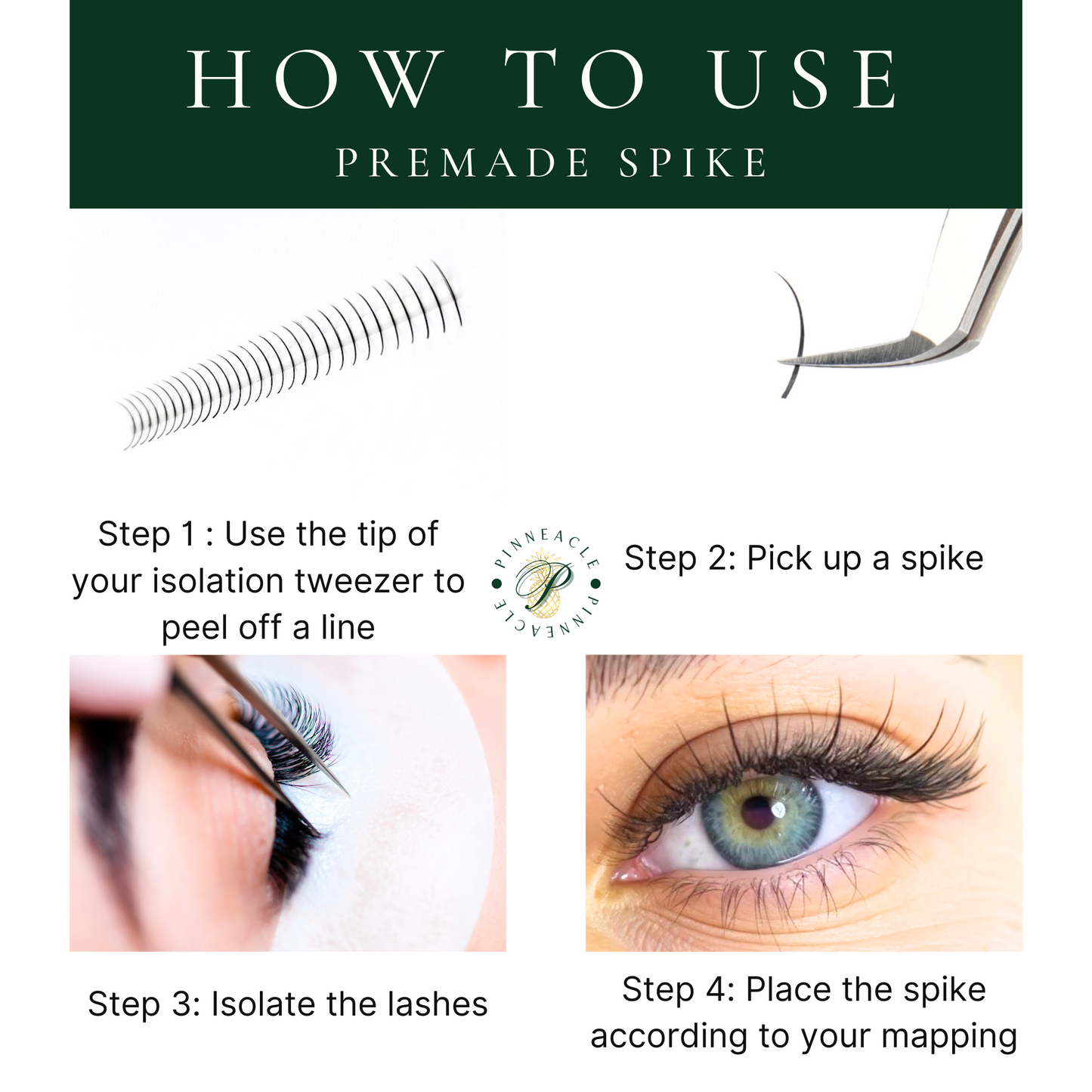 Brown Premade Wet Spike - 5D Closed Tip Spike For Professional Eyelash Extensions