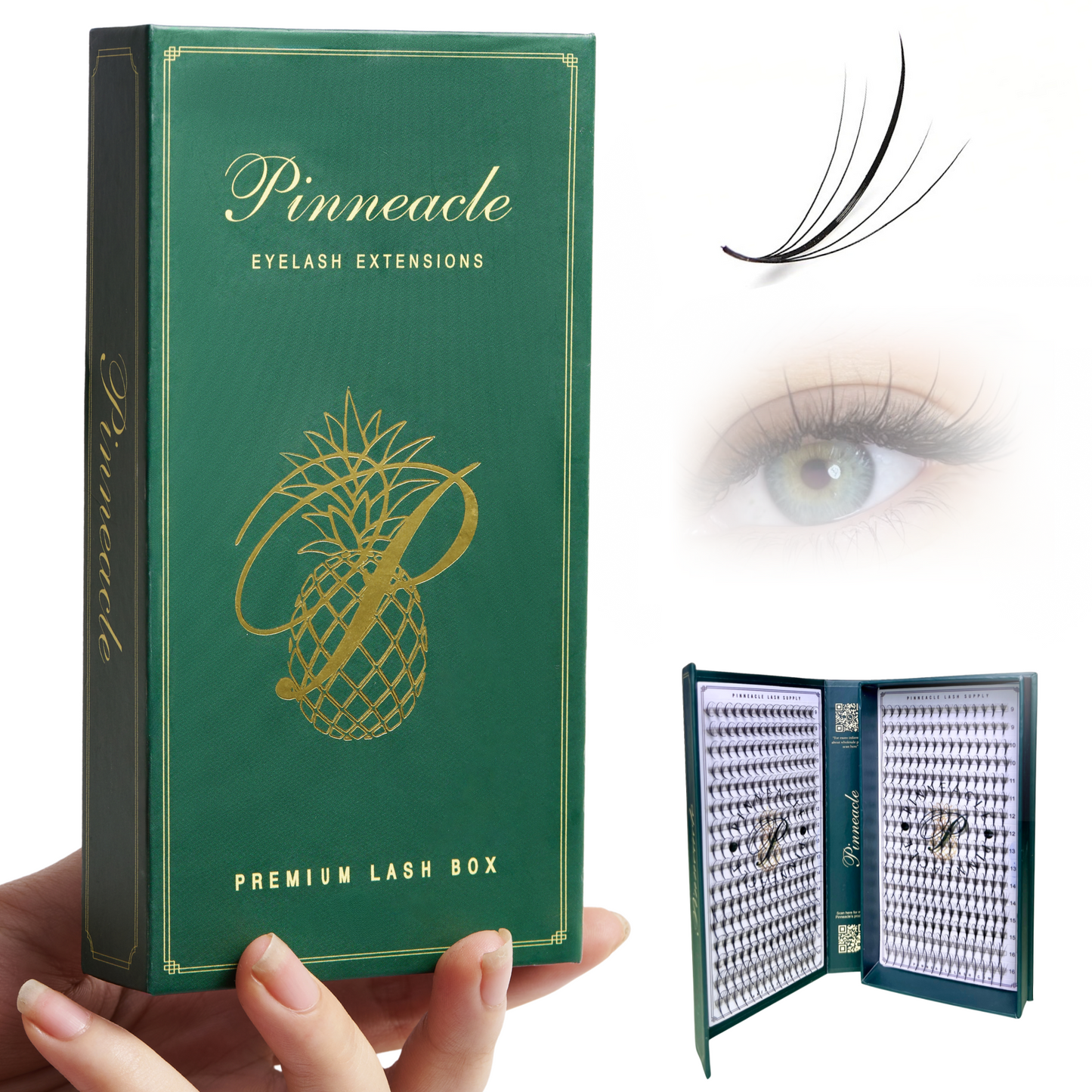 Wispy Volume Promade Fans For Eyelash Extensions - 480 Premade Fans - 32 Lines - Choose from C,CC,D, M & L curl