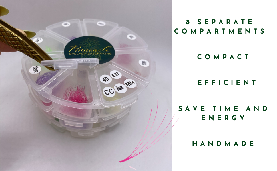 Colored Fans - 1200 Fans - 8 Sizes In 1 Box - 4D Volume