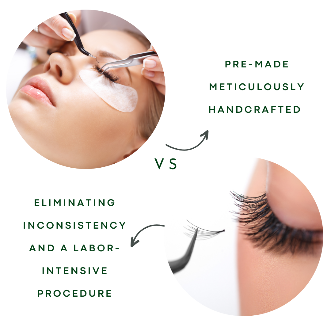 Pack of 5 - 8D Volume - 500 Fans Promade Volume Fans For Professional Eyelash Extension - Pinneacle Lash