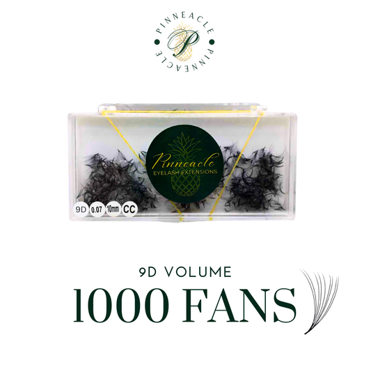 9D Volume - 1000 Fans Promade Volume Fans For Professional Eyelash Extension - Pinneacle Lash